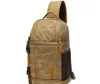 Outdoor camera bag Canvas wear-resistant casual camera bag Single shoulder oblique chest bag Waterproof SLR digital bag