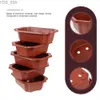 Planters POTS 10 PCS Flowerpot Hushåll Stor plastplanteringsanläggningar Kaktus Rektangulära bonsai saftiga trädgårdsarbete containerkrukor för 240325