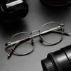 Pure Brilmontuur mannen Vrouwen Retro Vintage Ronde Brillen Recept Optische Bijziendheid Koreaanse Brillen Frames eyewear 240322