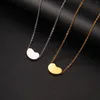 Pendentif Colliers Unift Haricot Haricots Ras Du Cou En Acier Inoxydable Femmes Collier Chaîne De Cou À La Mode Minimaliste Bijoux Chanceux Cadeau Pour Maman Fille