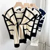 Scarves Knitted Striped Solid Detachable Collars Shawls Women Girl Shirt Blouse Dress Decoration Sleeveless Scarf Pullover Shawl