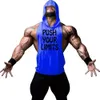 Sommarny FI Gym Tank Top Men Cott Bodybuilding Fitn Sleewel T Shirt Workout Clothing Mens Sportwear Muscle Vests F0QD#