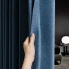 Curtains YanYangTian Double Linen Curtain Living room Bedroom Decorative Curtain Window Tulle Gauze curtain French window