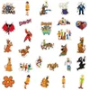 Bagagli nuovi regali da 50 pezzi/lotto gifts Scoob mostri cool giocattoli merch adolescenti in vinile scooby-doo per bambini forniture skateboard per graffiti, stick fjqm