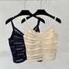 Thin Hollow Knitted Camisole Women Sleeveless Tank Tops Sexy Slim Summer Crop Tops Summer T Shirt