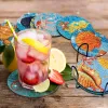 Stitch Gatyztory 8pc/sets Diamond Paint Coaster med Rack 5D Skull Diy Diamond Mosaic Drink Cup Cushion Table Placemat Crafts Sats