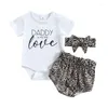 Clothing Sets Born Infant Baby Girl Clothes Romper Shorts Set Summer Outfits Cute Outfit 0-24 Months