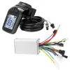 Zaagbladen 36v60v 350w Motor Borstelloze Controller LCD Display Duimgas Elektrische Fietsen Scooter Borstelloze Controller Kit