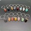 التماثيل الزخرفية STANE STANE CROVER CRISTERS Pendant Quartz Skulls Keychain Stekstone for Gift