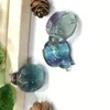 Декоративные статуэтки 5 шт. натуральный Радужный флюоритовый жук кулон кварцевый кристалл ожерелье целебные подвески женские ювелирные изделия подарок