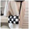 Evening Bags Designer Shoulder Crossbody Bag Woven Men Camera Purse Leather Flap Cross Body Women Luxury Handbag Patchwork Color chest pack purse Q240225