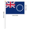 Akcesoria pterozaur 14*21 cm Cook Islands Flag ręczny, Cook Wyspy Hand Trzymanie machających małą flagą Świata Oceanii Dekorowanie Prezenty 50/100pcs