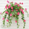 Decoratieve bloemen thuis muurslinger nep zijde Morning Glory kunstbloem wijnstok hangende plant voor bruiloft DIY tafeldecoratie