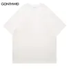 Hommes T-Shirt Hip Hop Streetwear SOS graphique T-Shirt été à manches courtes T-Shirt Harajuku hauts t-shirts coton blanc 240318