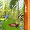 Outros pássaros suprimentos de pássaros pendurados plataforma de apanhador de sementes de bandeja com gancho e corrente de corrente Bath para decoração de pátio de jardim de jardim ao ar livre