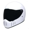 Motorcycle Helmets Vintage Helmet Mens Fl Cruise Rider Riding Er Running Winter Drop Delivery Automobiles Motorcycles Accessories Otk7B