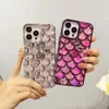 Cell Phone Cases Korean 3D Cute Scale Silicone Soft Phone Case For iPhone 11 13 12 14 Pro Max Woman Business Shockproof Bumper Back Cover Gift H240326