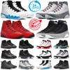 Jumpman 9 Toz Mavi Erkekler Basketbol Ayakkabıları 9s Ateş Kırmızı Işık Zeytin Şili Kırmızı Parçacık Gri Grend Bred Patent Spor Salonu Kırmızı Siyah Beyaz Erkek Eğitmenler Spor Spor ayakkabıları