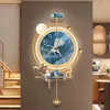 Horloges murales Horloge numérique moderne silencieuse électronique ronde blanche luxe créatif relojes de pared articles de décoration de la maison