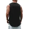 Zomer Mesh Running Vest Sneldrogende Gym Kleding Gym Tank Top Heren Fitn Sleevel T-shirt Bodybuilding Stringer Tanktop 290G #