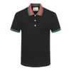 Mens T-Shirt 2024 İtalya Polot Gömlek Moda Erkekler Polo Gömlek Kısa Kollu Kısa Kollu T-Shirts Yüksek Kaliteli Rasyaletter Aşağı Yaka Üstler Tasarımcı Polo Erkekler İçin