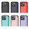 3 in 1 Card Slot Kickstand Case For iPhone 15 14 13 12 Pro Max Samsung S24 Ultra 5G TPU Protective Shockproof Cover
