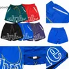 Rhude Shorts mit Buchstabendruck, lässig, farblich abgestimmt, locker, High Street, trendig, Fünf-Punkt-Strandhose, G13T