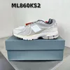 Ny stil 2024 sneakers designer skor mens tränare 9060 löpskor ny 860 740 8008 574 för män och kvinnor mocka öre kakan rosa baby blå vit svart hav salt snö