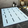 Mats Eovna Nonslip Bathroom Mat Safety Shower Bath Mat Plastic Massage Pad Bathroom Carpet Floor Drainage Suction Cup Bath Mat