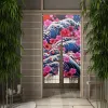 Gordijnen Japanse Kanagawa Deurgordijn KeukendeurgordijnUkiyoe Schilderij Partitie Gordijn Drape Entree Decor Hangende Halve Gordijnen