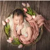 Pography Baby Props Baby Shoot Studio Tessuto Accessori Retro Basket Po Prop Baby Born Pography Prop Born Accessori 240319