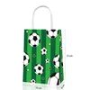Party Favor 1Set Football Black and White Green Grass Companion Gift Candy Bag Tote