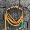 بكرات Heavy Duty Garden Hose Hose Wall Mount Yard Synd Hose Storage Organizer Deluxe Metal Water Pipe Cenly Hook Butler Butler