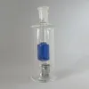 Narguilé avec tuyau de brûleur à mazout mâle de 10 mm Tuyau en silicone Tuyau de goutte à goutte Percolateur Glow In Dark Perc Verre Bongs à eau Portable Ensemble de tabagisme LL