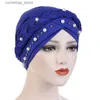 Bandanas Durag Hijabs lenço de cabeça para mulheres muçulmanas Bohemia impressão algodão trança turbante gorro hijab Caps Inner hijabs femme musulman árabe envoltório turbantes Y240325