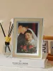 Frame European Light Luxury Glass Picture Frame Crystal Color Wedding Studio Family Photo Frame Table Decoration