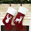 Christmas Decorations Stockings Socks Gifts Candy Bag Elk Xmas Tree Deer Printing Pocket Hanging Ornament Drop Delivery Home Garden Fe Dhazz