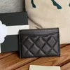 10a Topp Women's Leather Wallets Designer Card Holder Purses Soft Women Card Package Channel Coin Purse Fashions Holingers Coin Plånbok Designer Korthållare 039