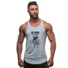 Nueva llegada Pug Squat ejercicio chaleco duro ropa de culturismo fitn hombres camiseta camisetas sin mangas sólidas camiseta de los hombres en blanco c29M #