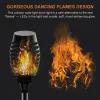 Decorations 1/2/4/6/8/10/12Pcs Solar Flame Torch Light Flickering Light Waterproof Garden Decoration Outdoor Lawn Path Yard Patio Floor Lamp