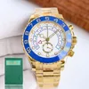 Mens gold watch vintage oysttersteel bracelet waite dial water proof designer watches man watchs mechanical wristwatch sport divin273T