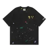 Maglietta estiva T-shirt firmata da uomo Panni da uomo Stampa lettera Inchiostro piccante Graffiti T-shirt a maniche corte europea e americana High Street Fashion Brand Youth