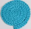 Couvertures Crochet Twist Bébé Pographie Props Tapis Né Tapis De Jeu Bébés Tapis De Couchage Tresse Coussin Sommeil Sac Pad Emmaillotage Laine