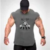 gorilla Print Tank Tops Men Bodybuilding Sleevel T Shirt Cott Gym Fitn Workout Clothes Stringer Singlet Male Summer Vest L1kX#