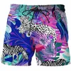 Neue Dschungeltiere Bermuda Shorts für Männer Herrenbekleidung Unisex Strand Kurze Übergroße 2022 Lässige Sommer 3D-Druck Jogginghose 363D#