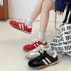 Casual Shoes 2024 Spring och Autumed Thick-Soled Lightweight Sneakers for Women All-Match Retro Sport Leisure