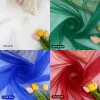 Tyg 5Meter/Lot Soft Tulle Mosquito Net Gaze Organza Fabric Solid Color Curtain Mesh Ground Tulle Roll For Wedding Decoration