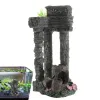 Decoraties Romeinse zuil Aquariumdecoratie Griekenland Tempelruïne Aquarium Decor Aquatisch Romeins gebouw Verbergen Landschapsarchitectuur Ornamenten Beeldjes