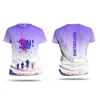 Outdoor Fitn Run Sports T-shirts Summer Casual O-Neck Women's Short Sleeve Tops Fi 3D Gradient Harajuku T-shirt för män W2PM#