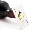 Lattina in acciaio inossidabile a forma di poker creativo formato carta di credito Apribottiglie da casinò Abrelatas Abrebotellas